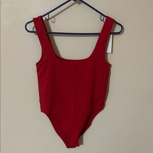 A New Day Vibrant Red Apparel body suit S NWT